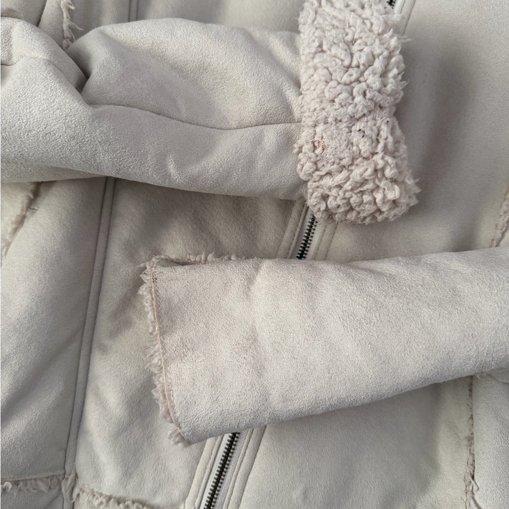 Cream Sherpa Jacket - Picture 7 of 7